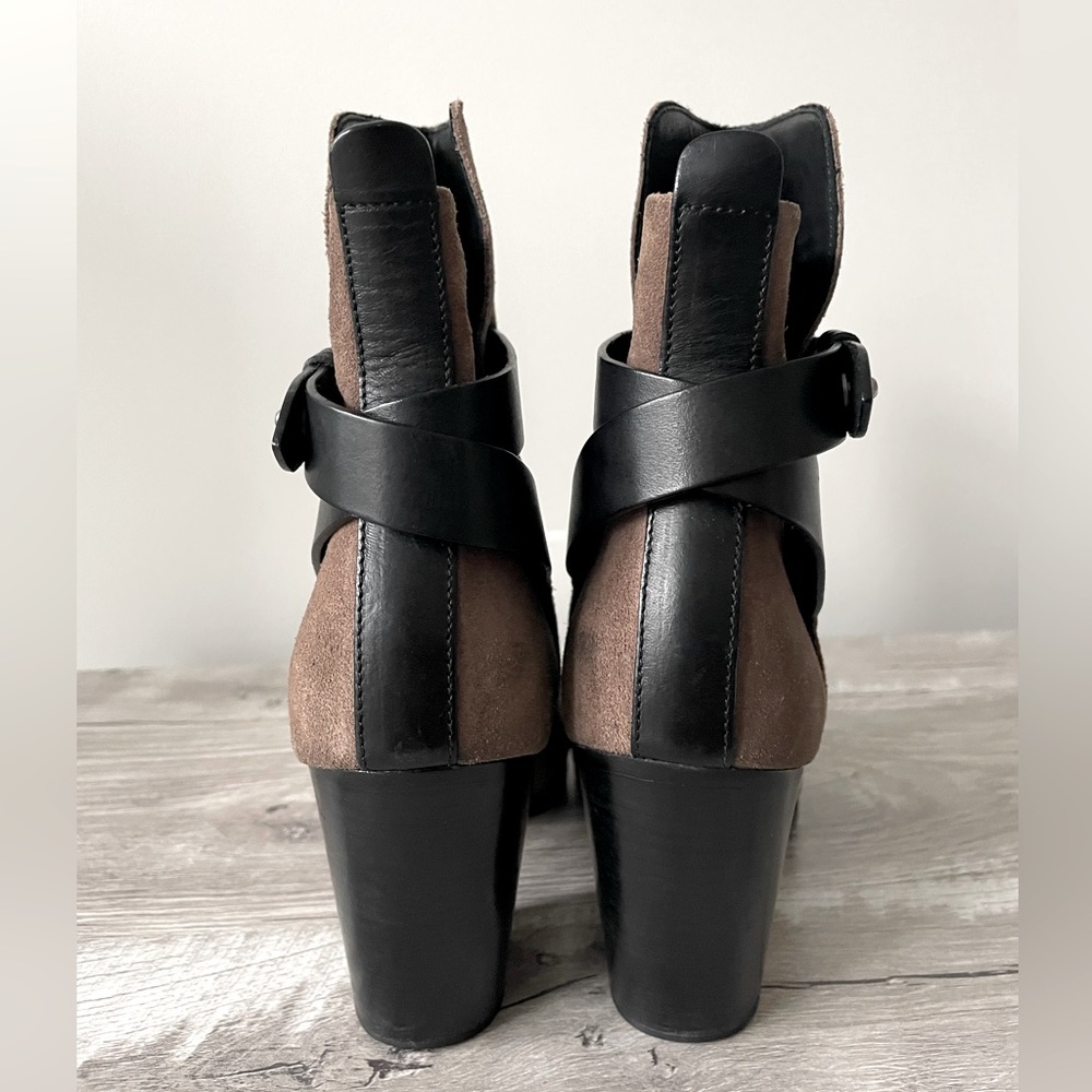 Rag & Bone Kinsey Suede Booties Size 8 - image 5